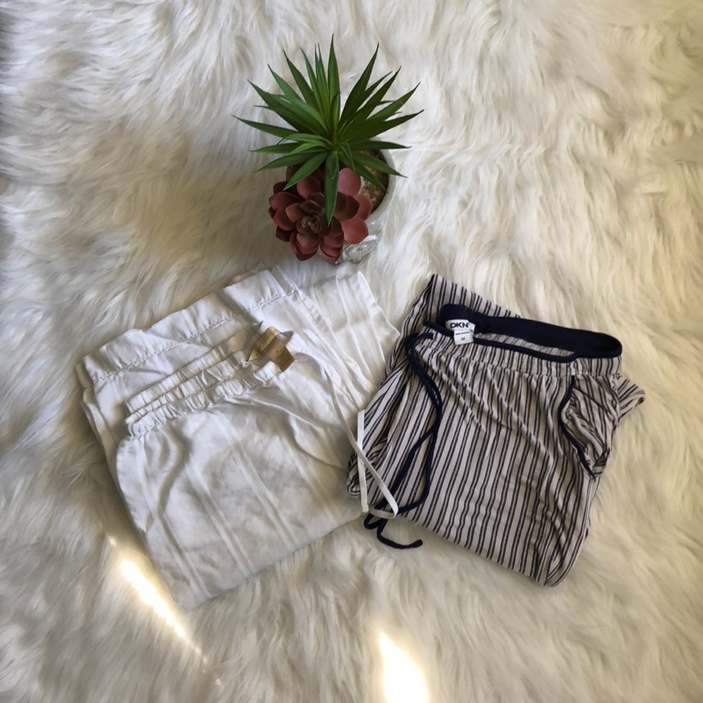 Banana Republic and DKNY pajama pants